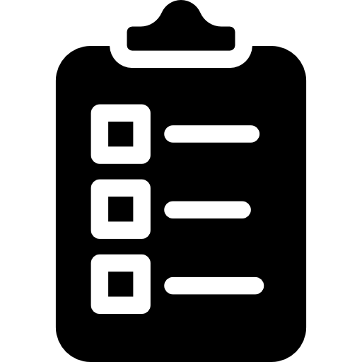 clipboard with list